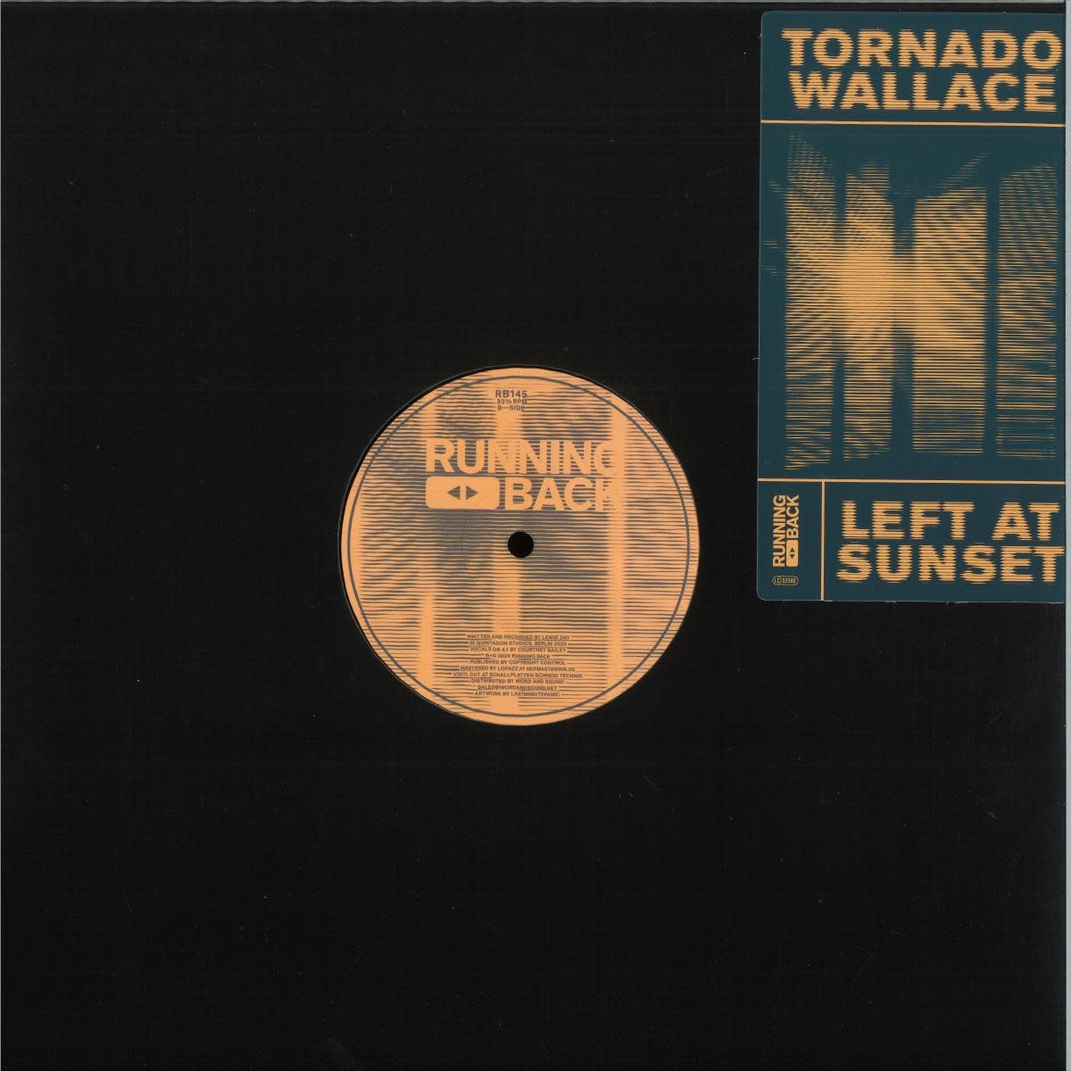 Tornado Wallace – Left At Sunset 12" (2026, Running Back)