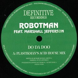 Robotman feat. Marshall Jefferson – Do Da Doo Remixes 12" (2026, Definitive Recordings)