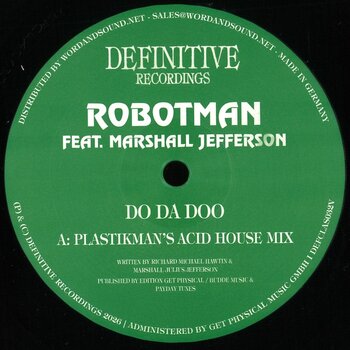 Robotman feat. Marshall Jefferson – Do Da Doo Remixes 12" (2026, Definitive Recordings)