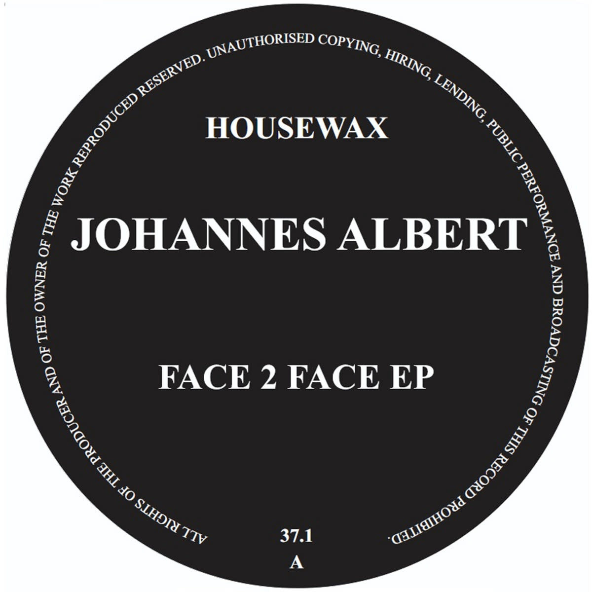 Johannes Albert – Face 2 Face EP 12" (2026, Housewax)