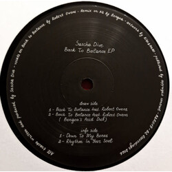 Sascha Dive – Back To Balance EP 12" (2026, B2 Recordings)