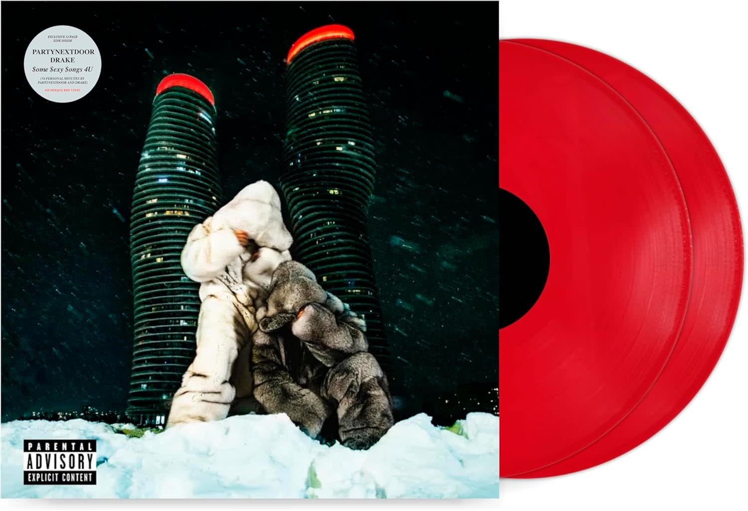 PARTYNEXTDOOR & Drake – $ome $exy $ongs 4 U 2LP (2025, Red Opaque Vinyl, OVO Sound)