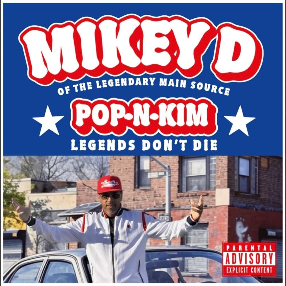 Mikey D (Of The Legendary Main Source) – Pop-N-Kim (Legends Don't Die) LP (2026, Red Translucent Vinyl, Kool Kat Records)