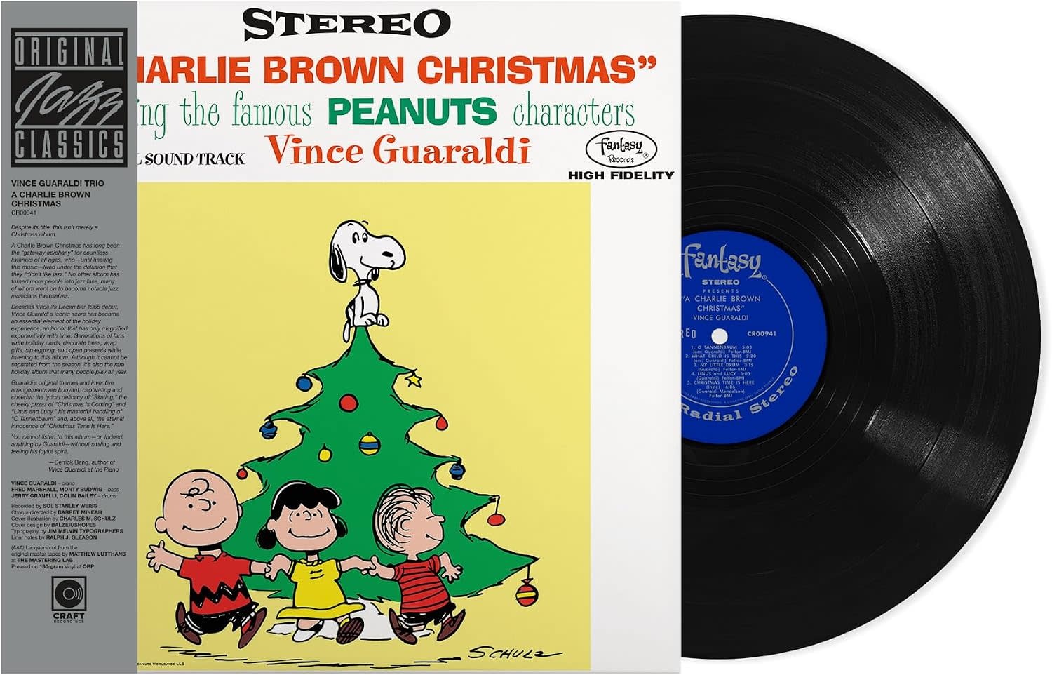 Vince Guaraldi Trio – A Charlie Brown Christmas LP (2026 Reissue, Craft Recordings - Original Jazz Classics)