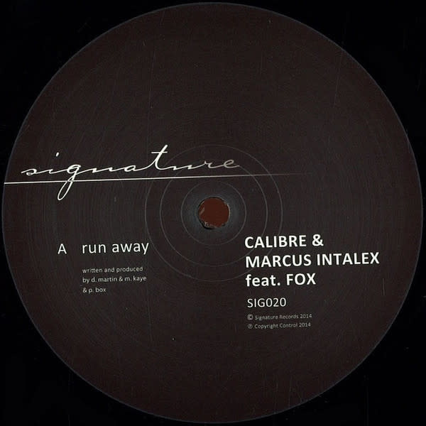 Calibre & Marcus Intalex feat. Fox – Run Away / Somethin Heavy 12" (2026 Repress, Signature Records)
