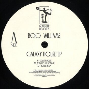 Boo Williams – Galaxy House EP 12" (2026, Island Life Records)