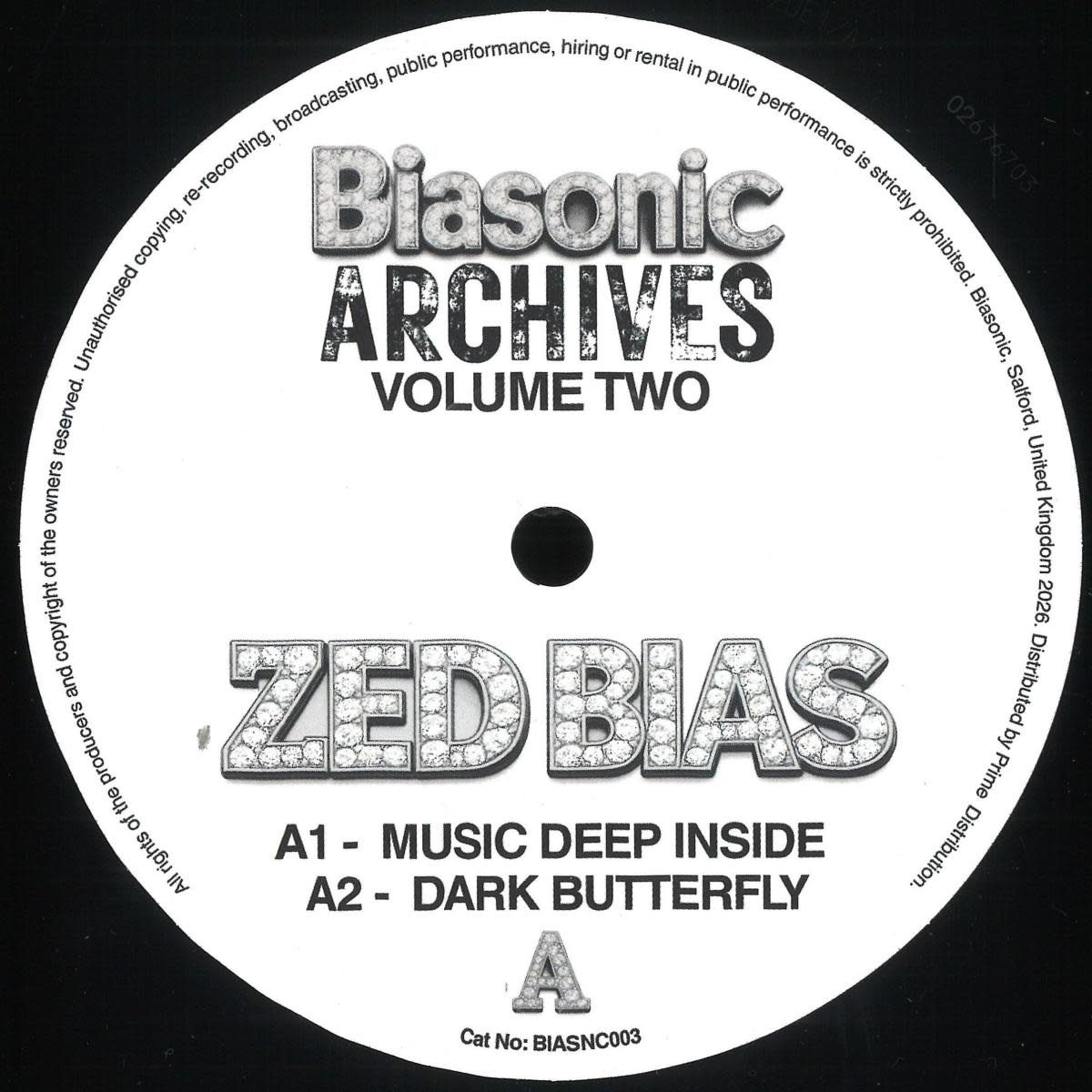 Zed Bias – Archives Volume Two 12" (2026, Biasonic)