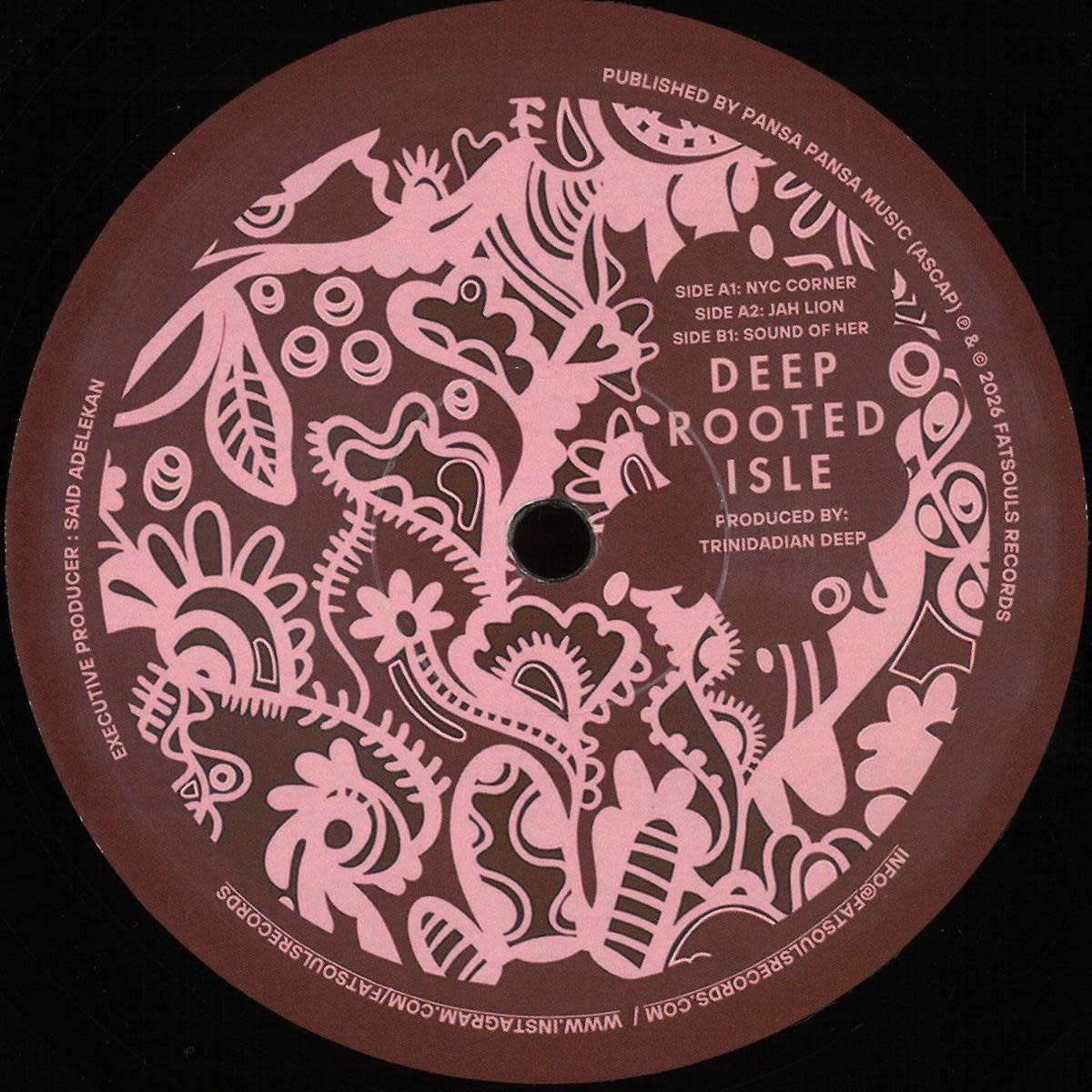 Trinidadian Deep – Deep Rooted Isle 12" (2026, Fatsouls Records)