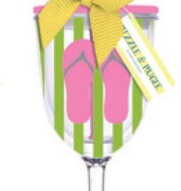 Shoewares Lolita -Flip Flops Acrylic Wine