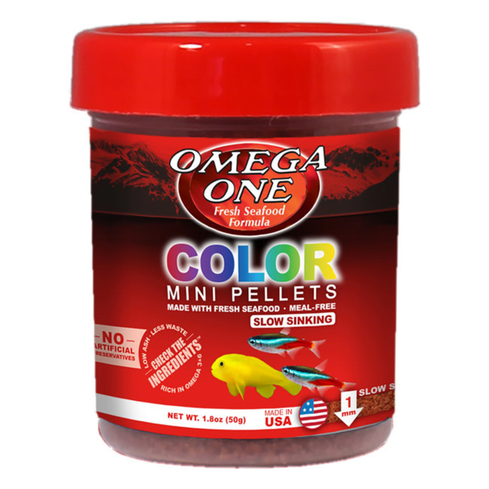 Omega One Omega One Color Sinking Mini Pellets