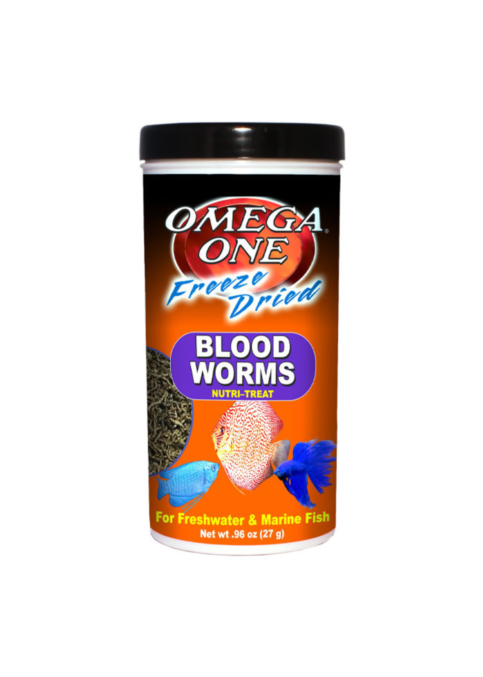 Omega One Omega One Freeze Dried Blood Worms Nutri-Treat