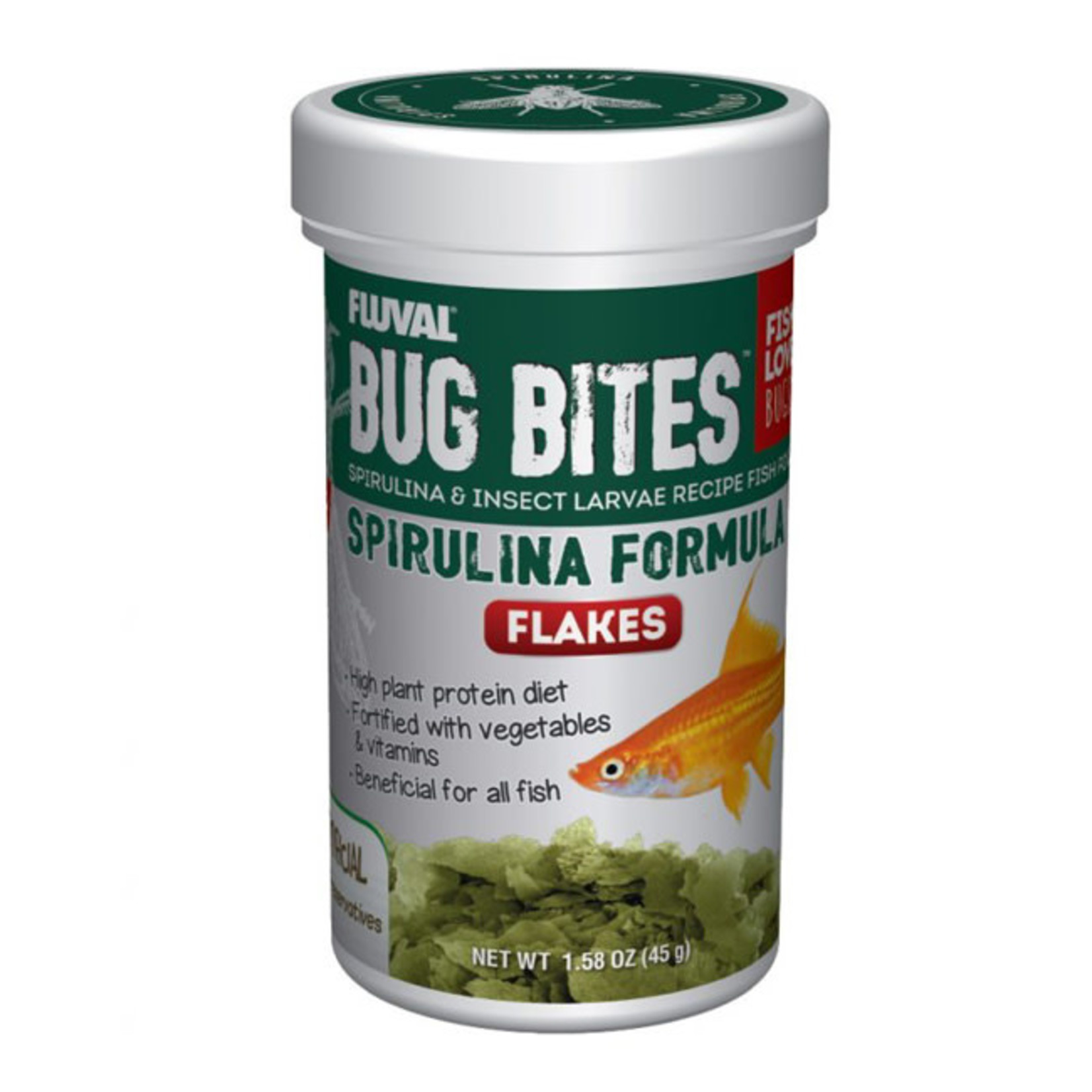 Fluval Fluval Bug Bites Spirulina Flakes