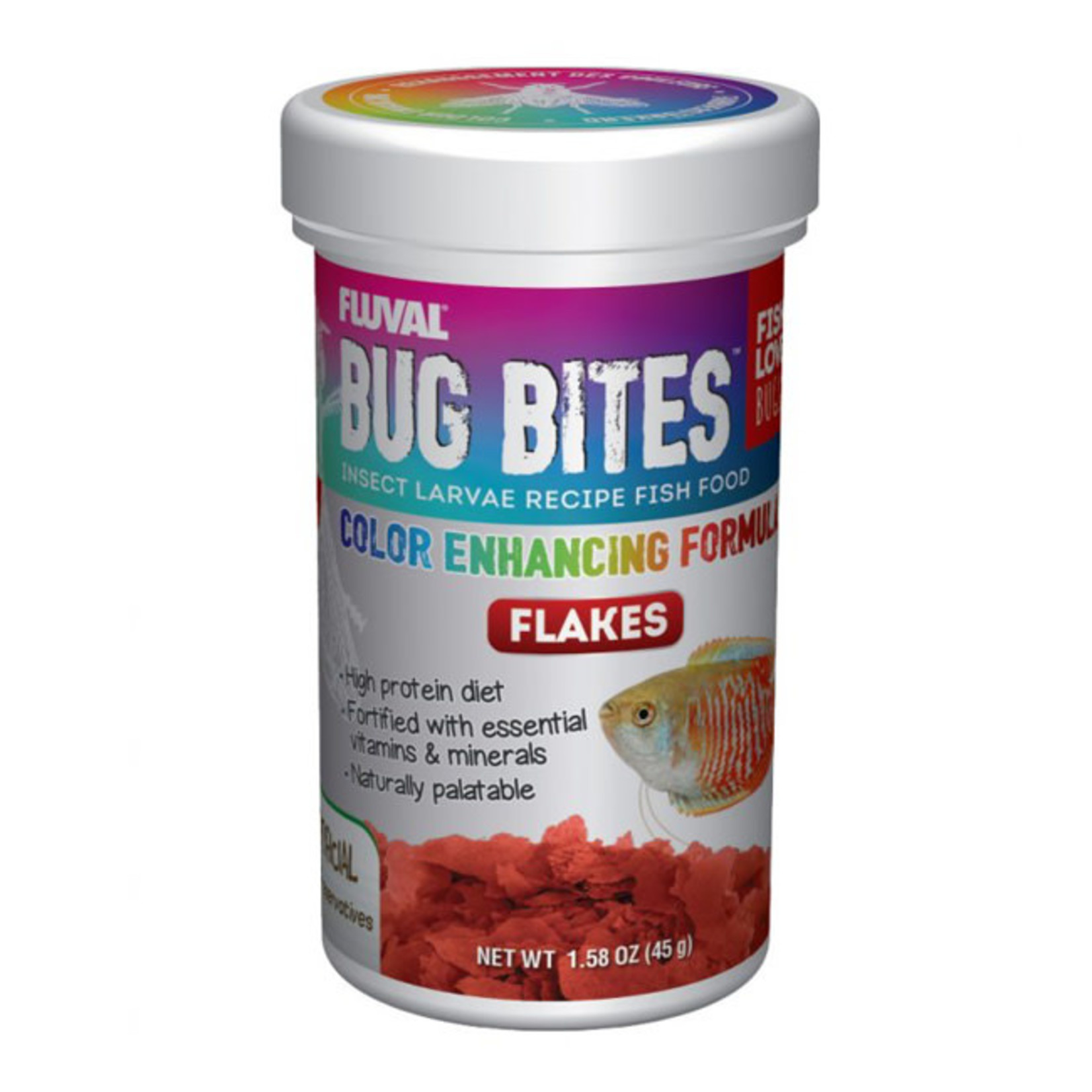 Fluval Fluval Bug Bites Color Enhancing Flakes