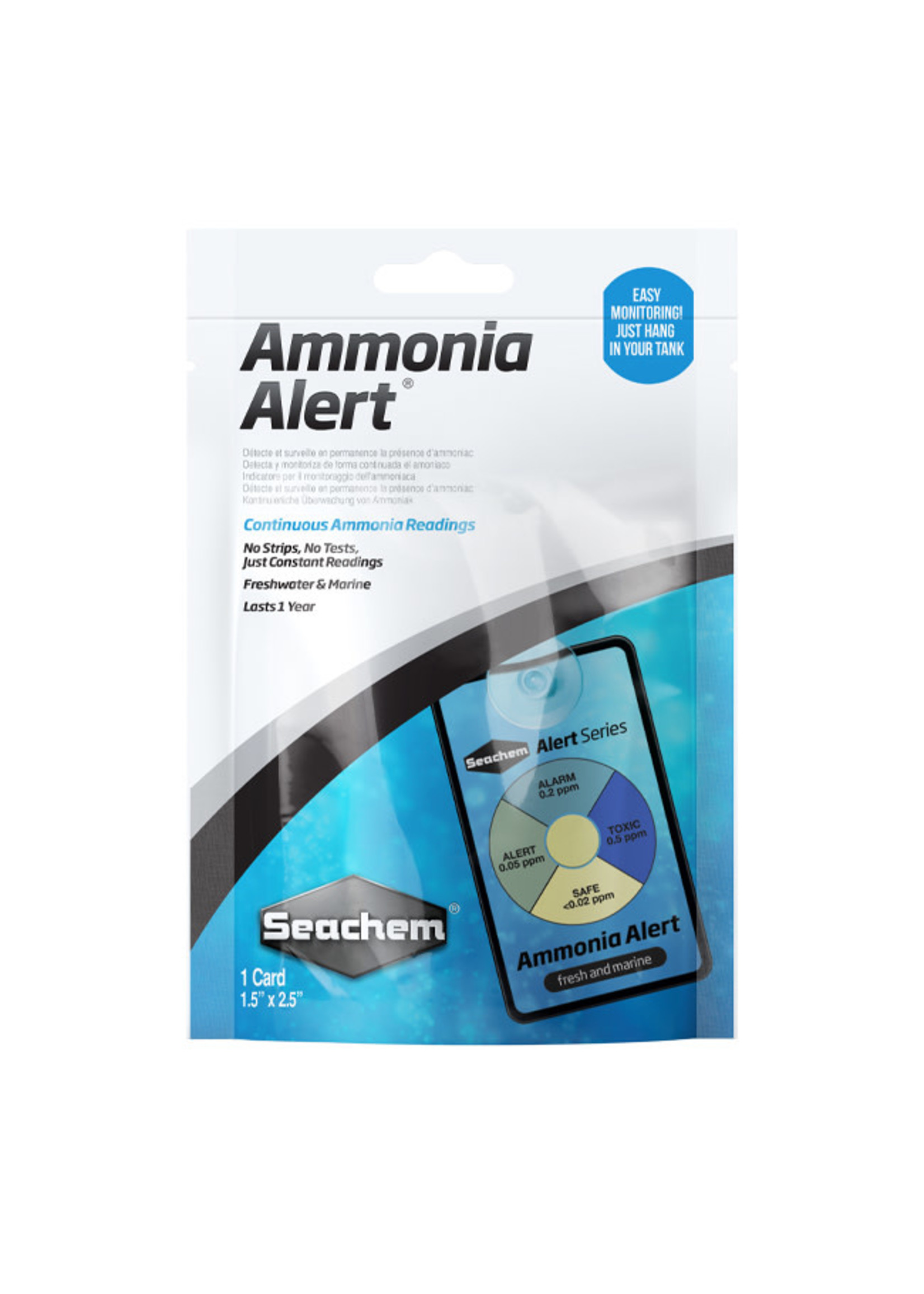 Seachem Laboratories, Inc. Seachem Ammonia Alert Card