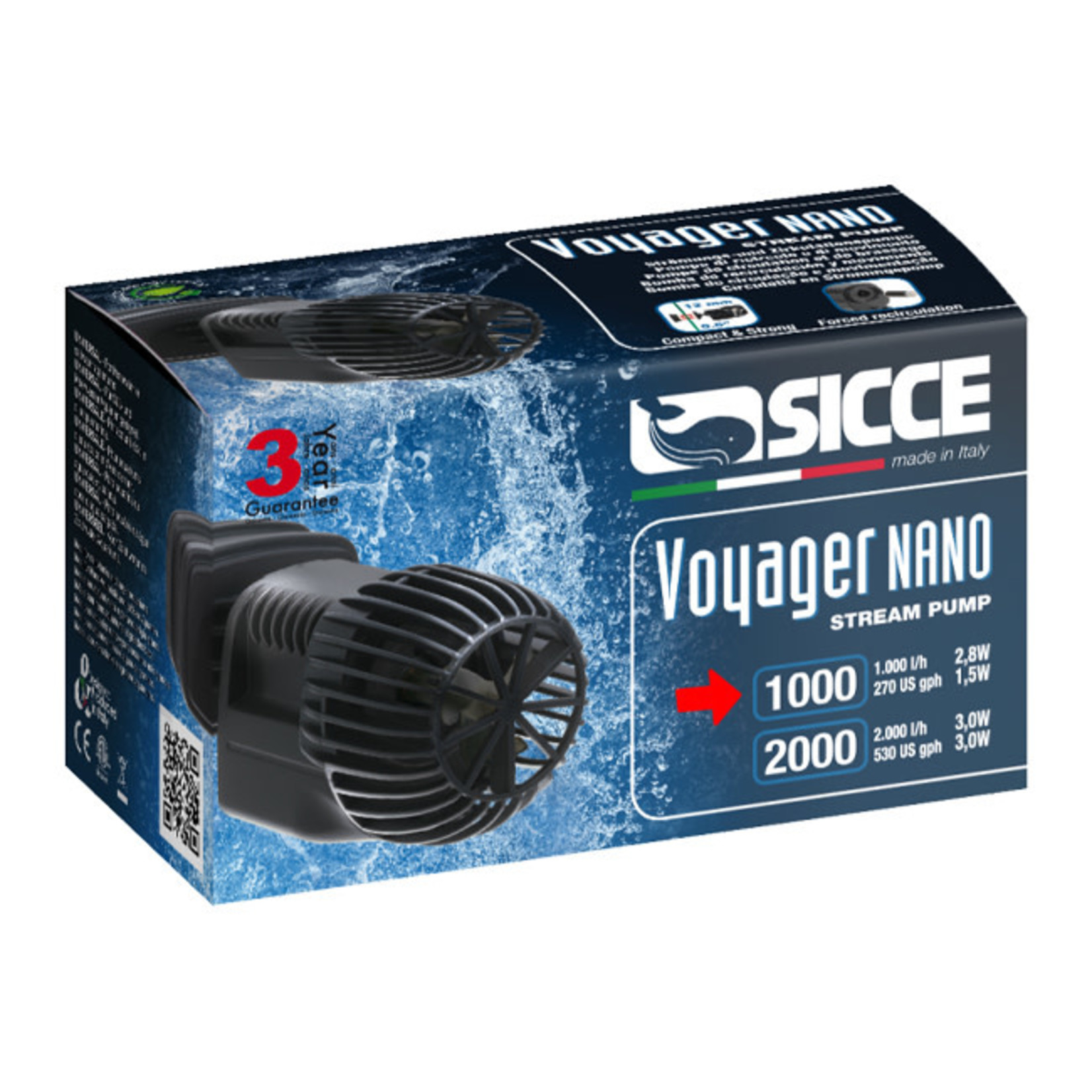Sicce Sicce Voyager Nano Stream Pump 1000, 270gph