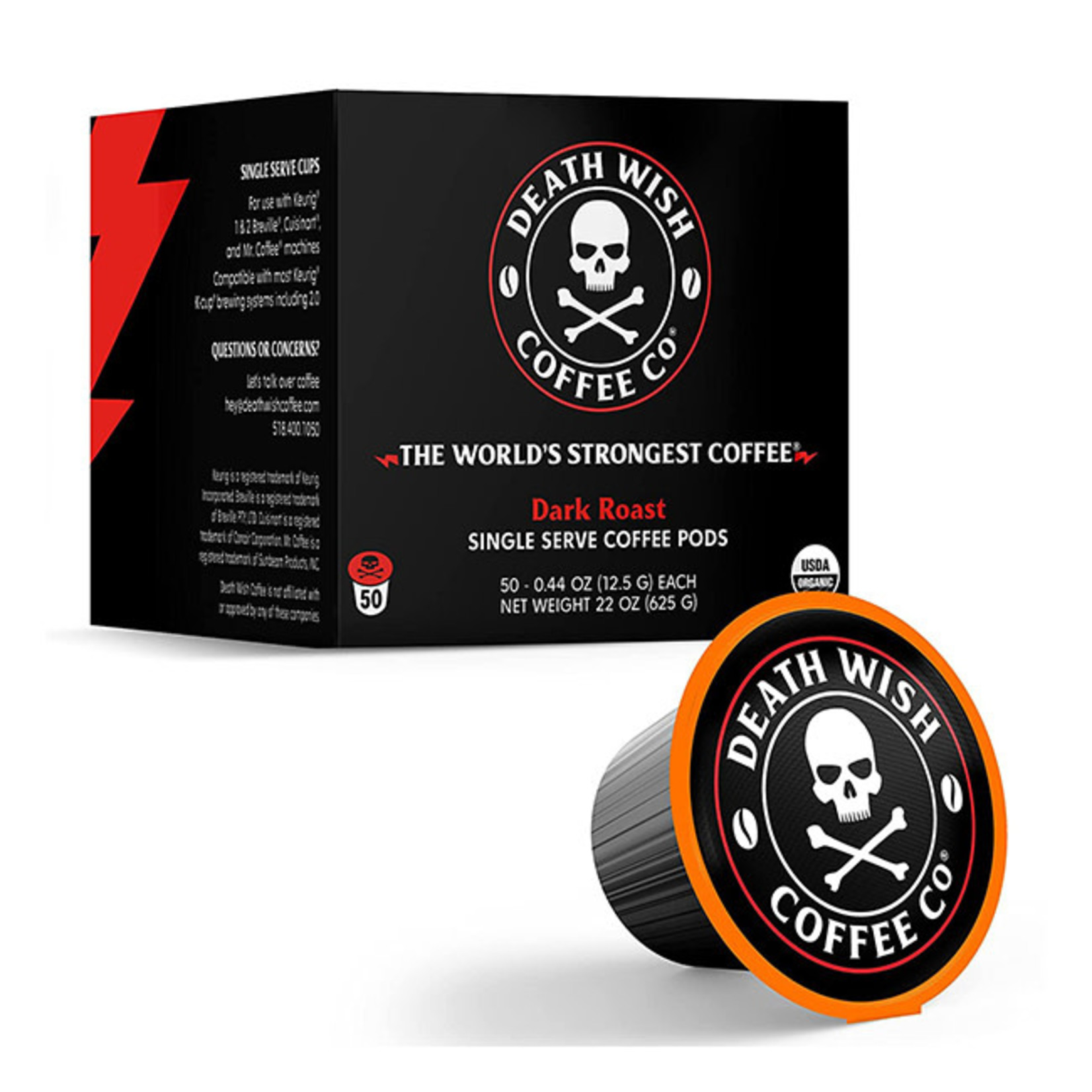 Death Wish Coffee® Dark Roast Single-Serve Coffee Pods, 10 ct - Kroger