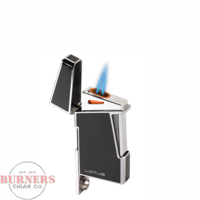 Lotus Lotus Apollo Twin Pinpoint Torch Flame Lighter Gray Lacquer