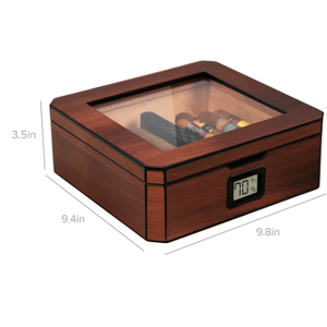 Klaro Klaro MAG Glass Top Humidor- Walnut