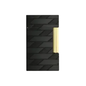 S.T Dupont S.T. Dupont Line 2 Guilloche Lighter Monogram 1872 Black