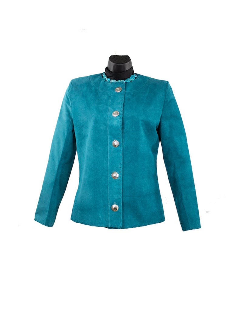 Char Designs, Inc. CoCo Leather Jacket Teal