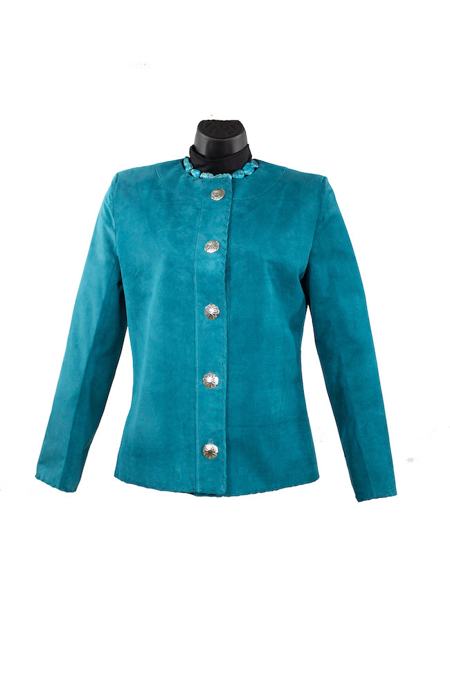 Char Designs, Inc. CoCo Leather Jacket Teal