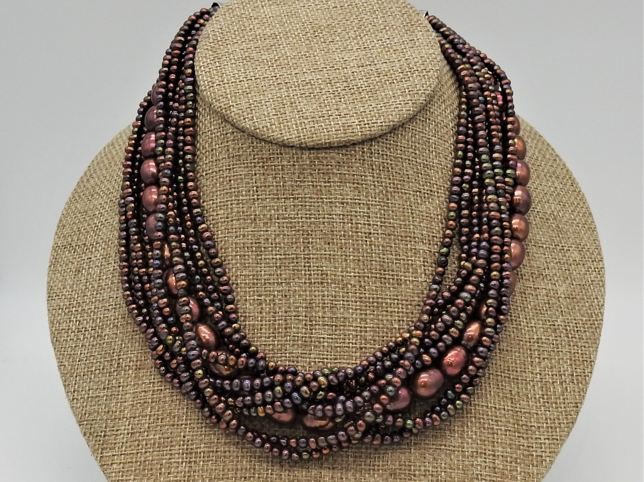 Pam Springall PS-N26C 9 Strnd Copper Pearls