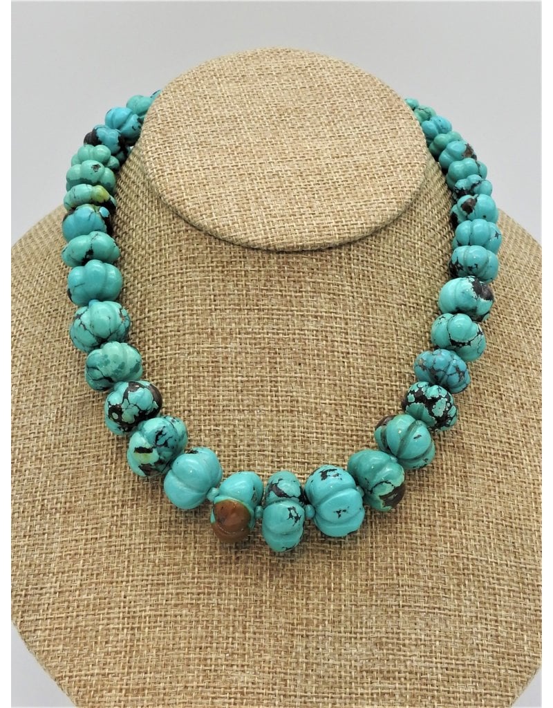 Pam Springall Turquoise Melons Necklace