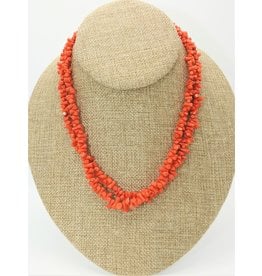 Pam Springall 2 Strand Coral Cuppolini (Sardinian) Necklace