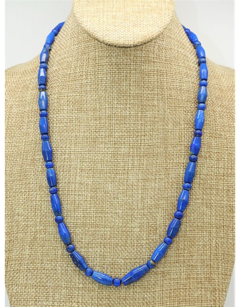 Genuine Blue Lapis Lazuli 4 Strand Beads Necklace