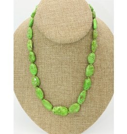 Pam Springall Graduated Gaspeite Nuggets Necklace