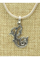 Mariano Draghi Sterling Silver Initial C Small Pendant