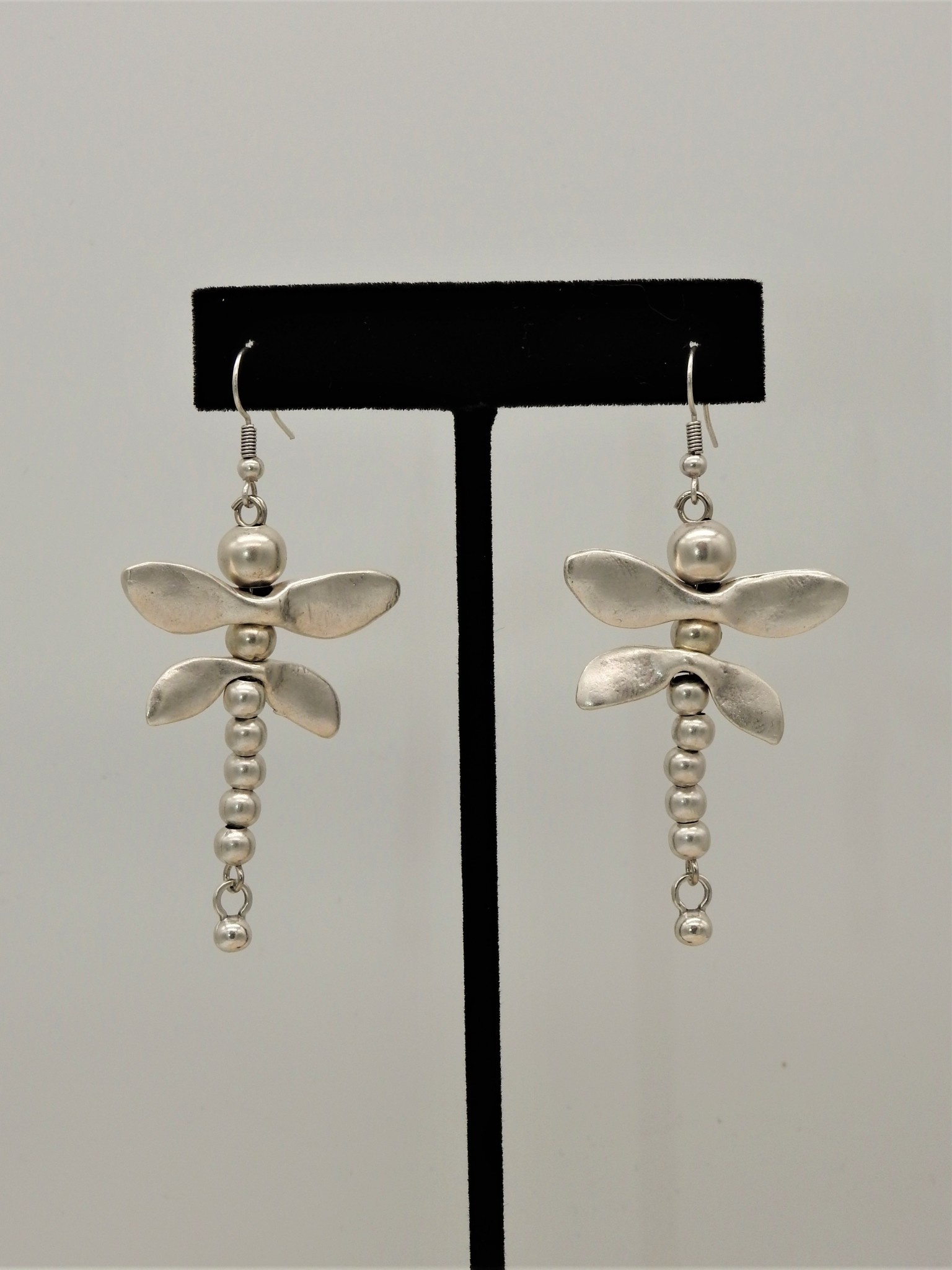 Pewter Couture NE1238 Pewter Dragonfly Earrings