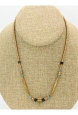 Aymala Studio Largo Brass/Mxd Bead Choker