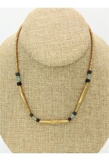 Aymala Studio Largo Brass/Mxd Bead Choker