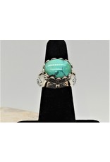 Shreve Saville SRS-R37  SS, Oval Turquoise Ring size 6.5