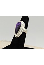 Shreve Saville Sterling Silver & Sugilite Ring sz 6