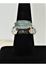 Shreve Saville SRS-R42C Aquamarine oval Ring size 9