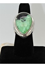 Shreve Saville SRS-R12C Veracite w/Blk Chert Teardrop Ring sz. 8