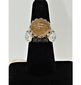 Shreve Saville Rutilated Quartz Ring size 8