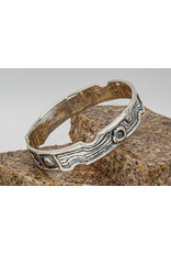 Judy Perlman Sterling Silver Textured Bangle