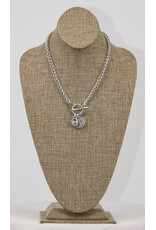 Pewter Couture NN3575 Pewter Bee Pendant Necklace
