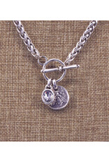 Pewter Couture NN3575 Pewter Bee Pendant Necklace