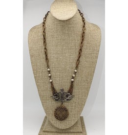 Erin Knight Designs Vintage Cherub & Chain Necklace