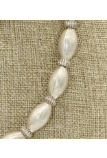 Pam Springall PS3-53 Thai Silver Oval Bead Necklace