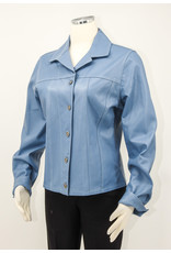 Blu Ice Leather Jean Jacket