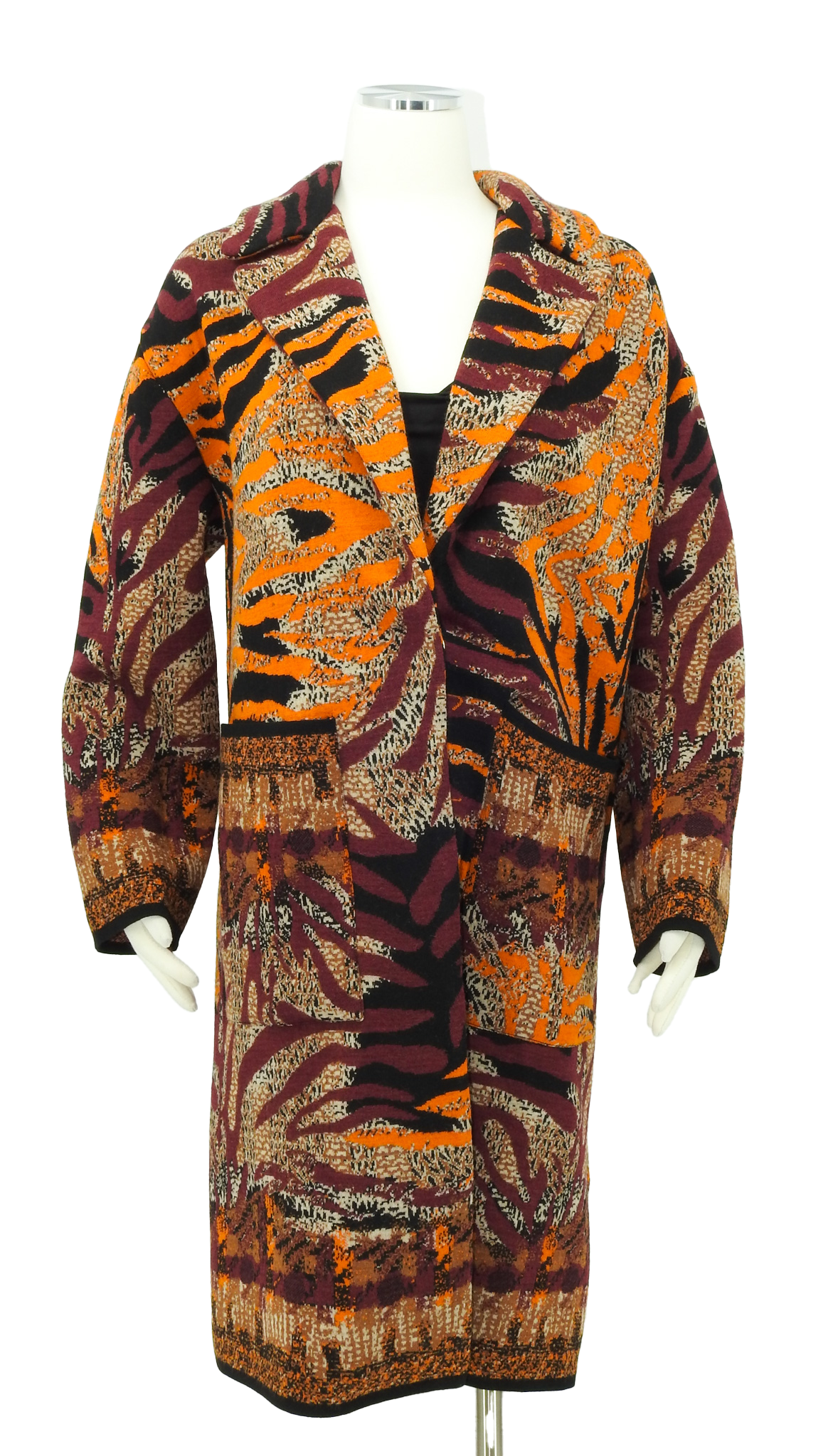 Be Your Essence Embroidered Tiger Coat