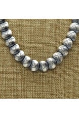 Maryetta Kellywood 24" Sterling Silver Flat Beads - Thunderbird