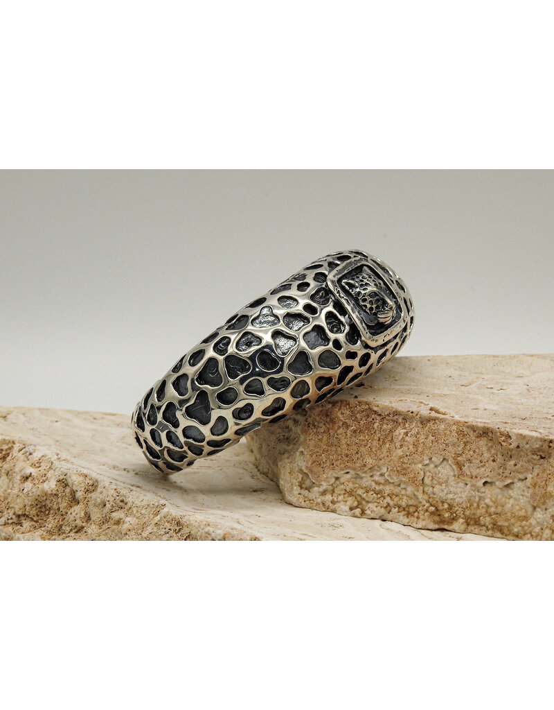 Dian Malouf BS7030 Sterling Silver Fat Spotted w/ Leopard by Dian Malouf