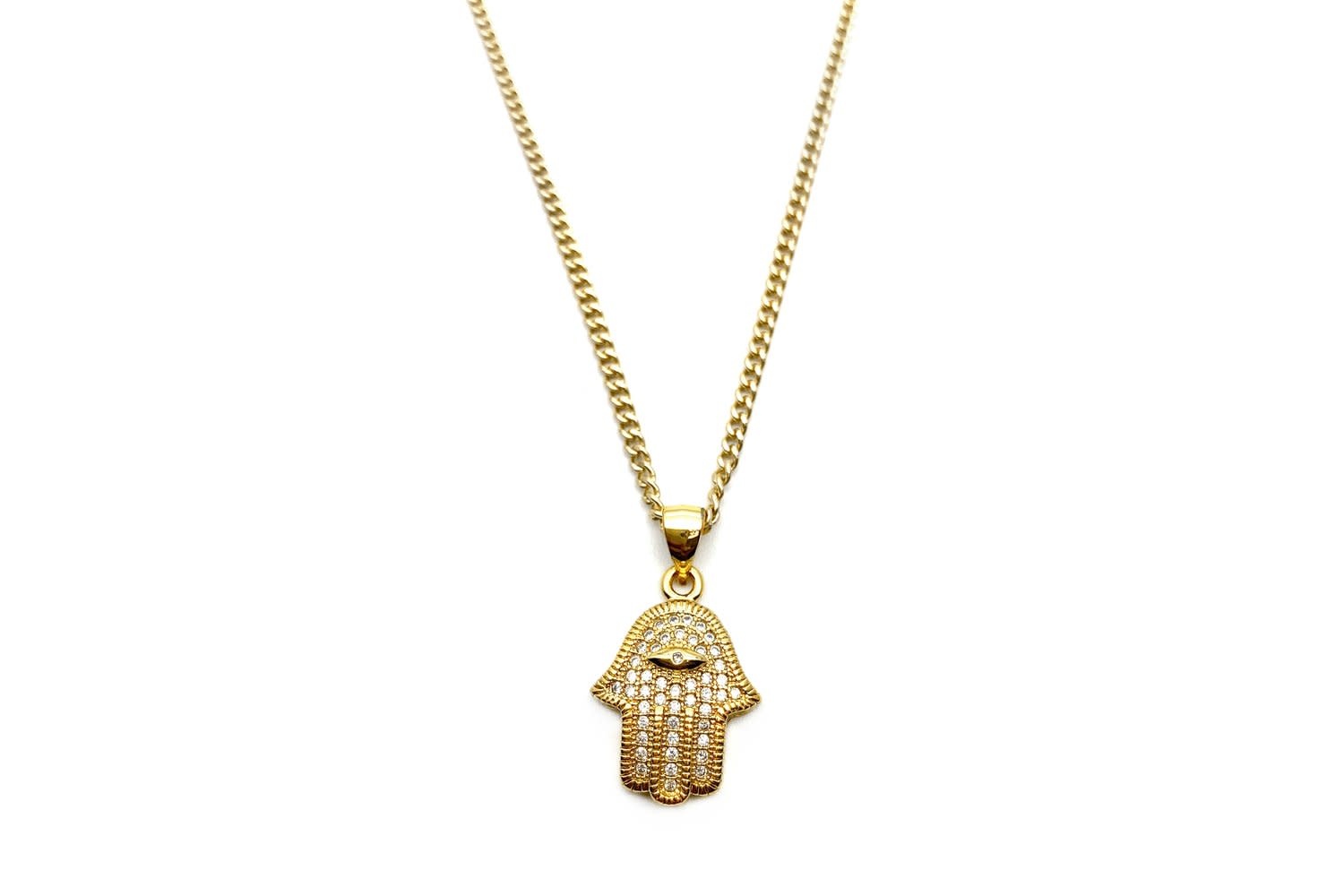 Rachel Nathan Pure Hamsa Necklace 16"