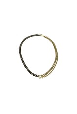 Rachel Nathan Duo Shackle w/ Smoky Necklace